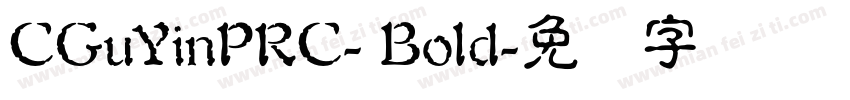 CGuYinPRC- Bold字体转换
